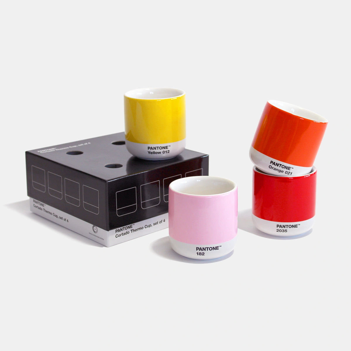 Tazze termiche cortado Pantone, mix set di 4 pz