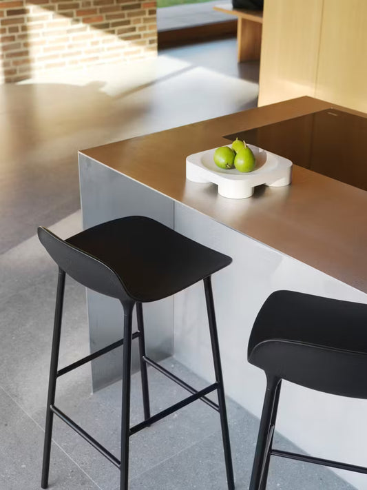 Form Stool H65, Black Steel