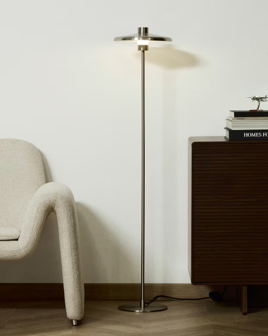 Nuvira Metal Floor Lamp, Grey
