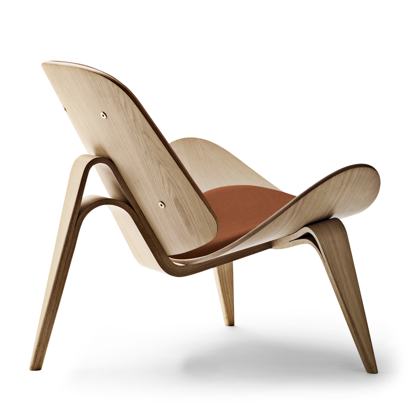 CH07 - SHELL CHAIR OAK WHITE OIL