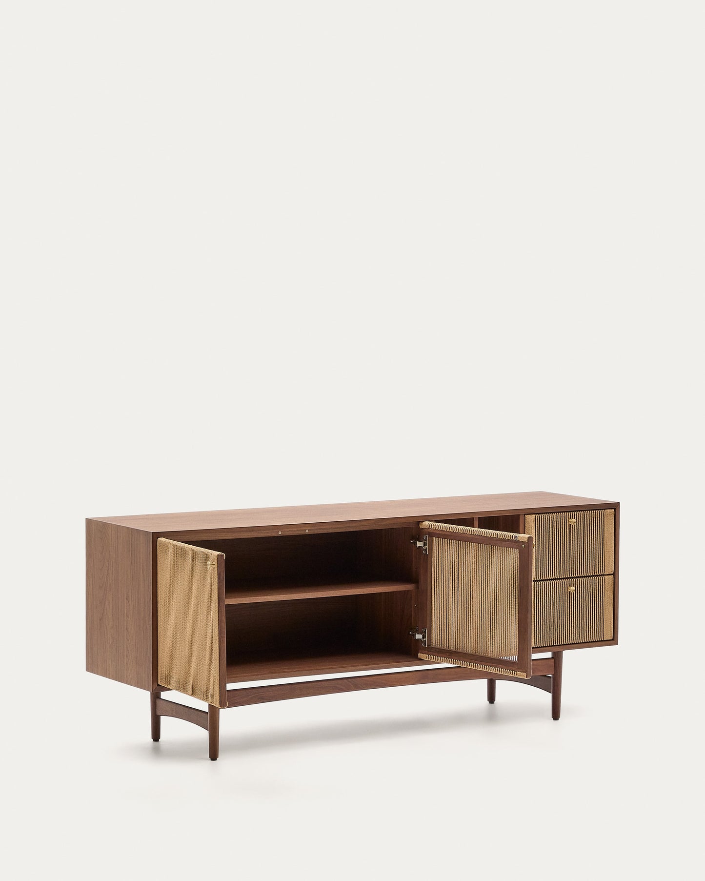 Credenza Elan, noce/corda, L.180 x h.73 x p.45
