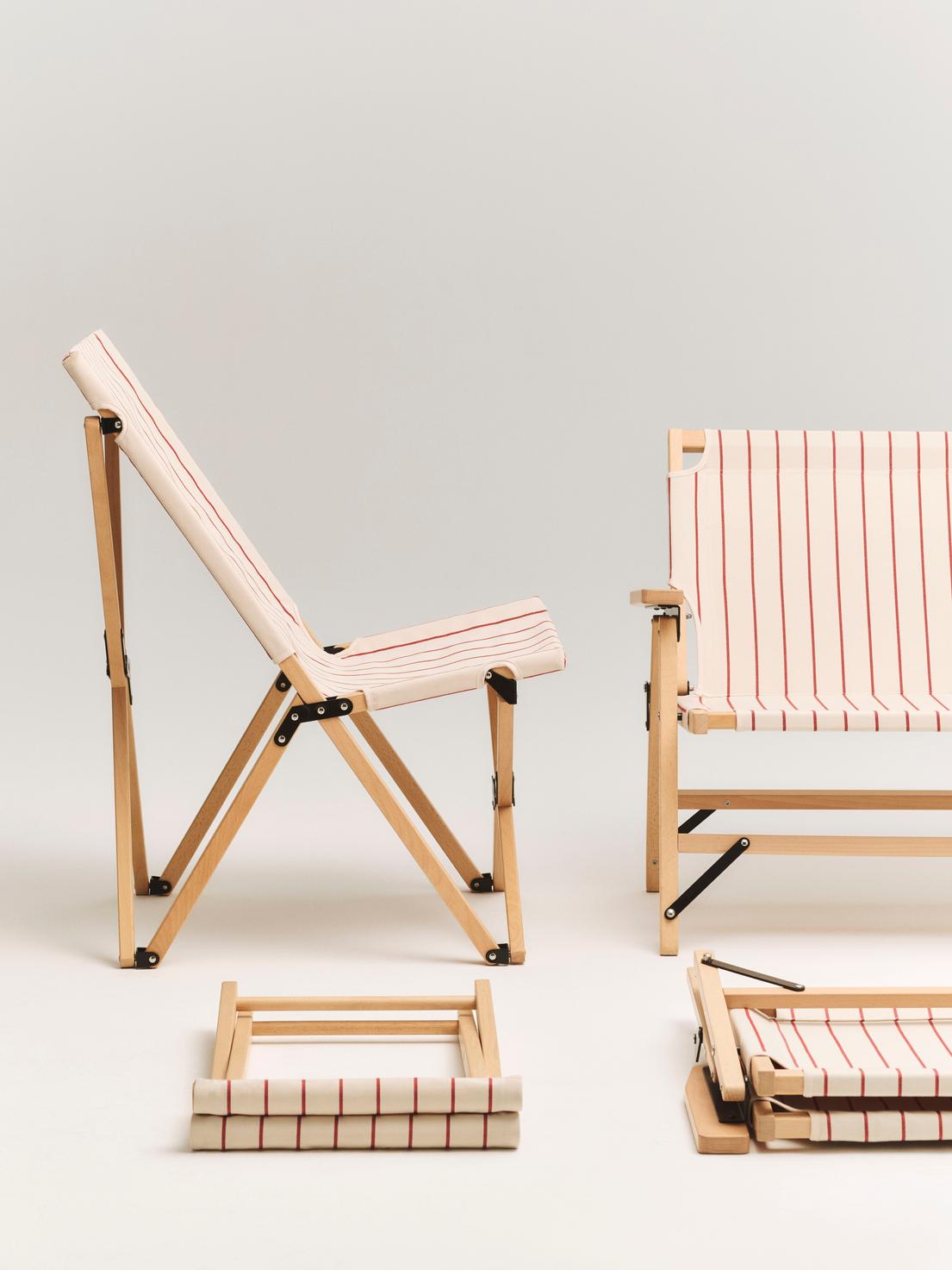 Sedia pieghevole Outdoor Market by Jasper Morrison, faggio