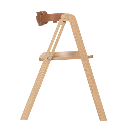 FOLDING CHAIR IKA NUDE STAINED OAK