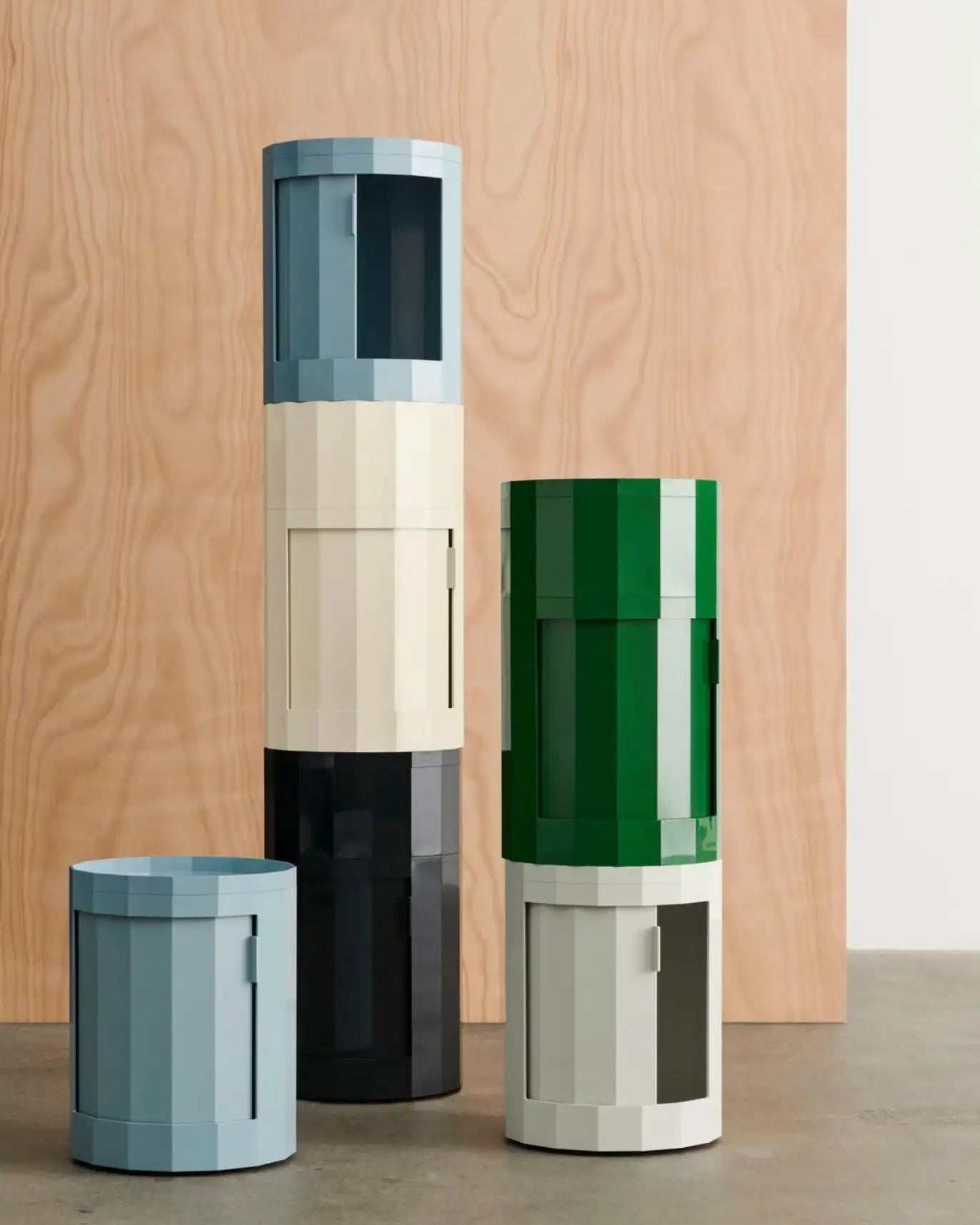 Mobile Facet Cabinet High, Eggshell