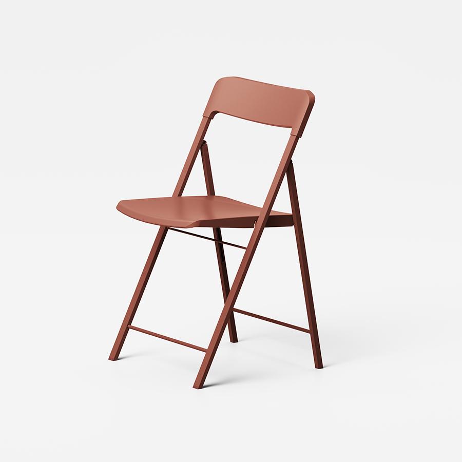 Sedia Pieghevole Zeta - Rosso Mattone