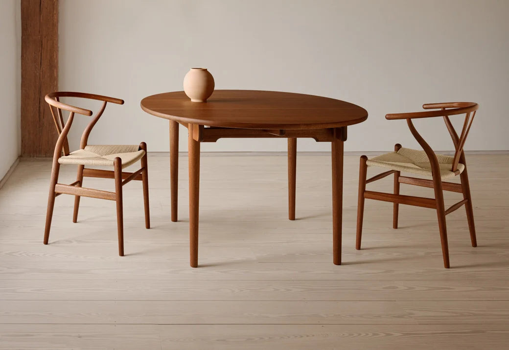 Sedia CH24 Wishbone, mogano/corda naturale