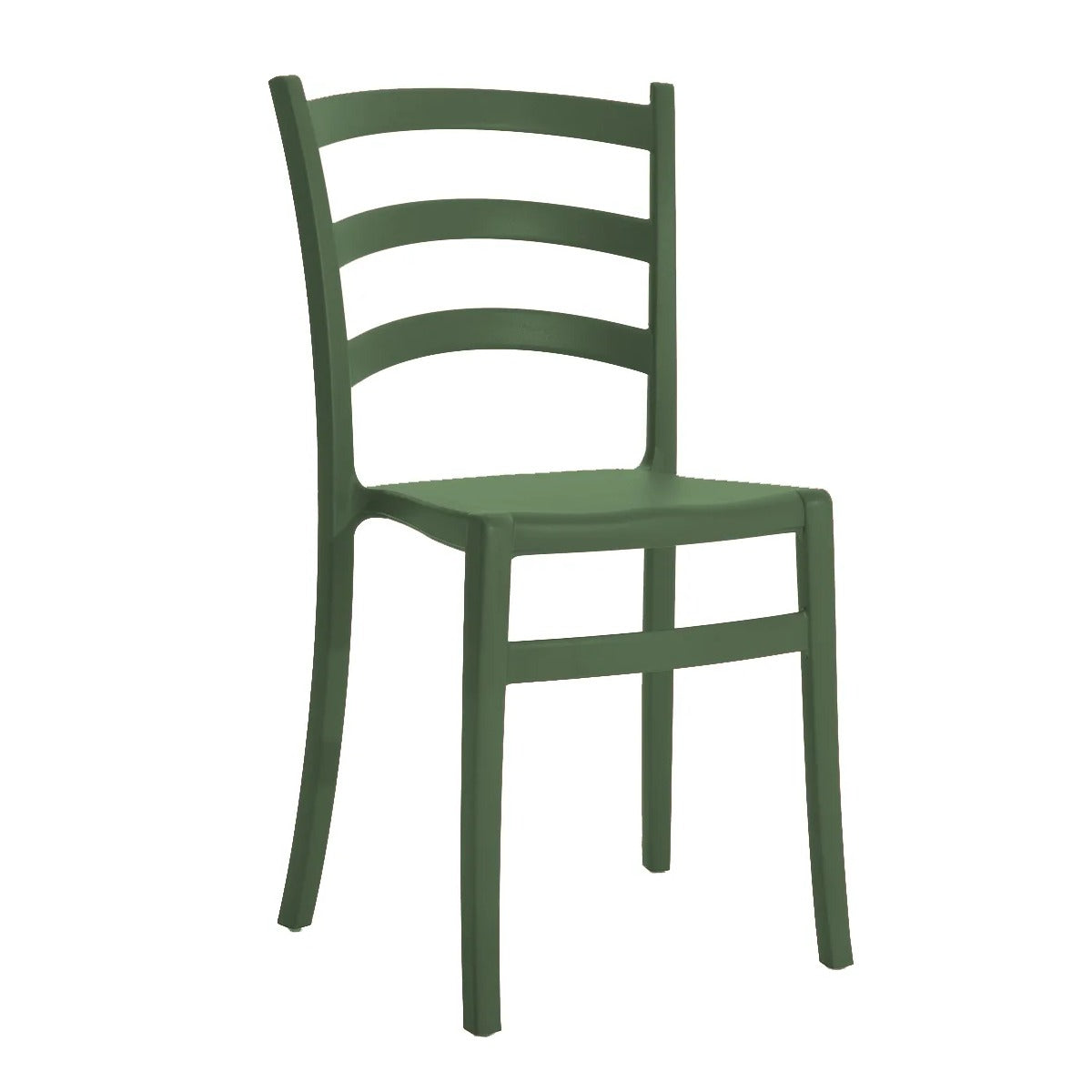 Sedia Italia 150 Colico, Verde felce - vista frontale | #color_Verde felce