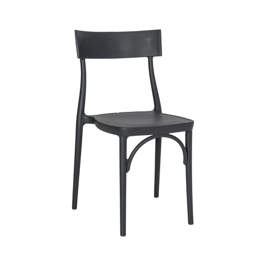 Sedia Milano 2015 Colico, Grigio antracite - vista frontale | #color_Grigio antracite