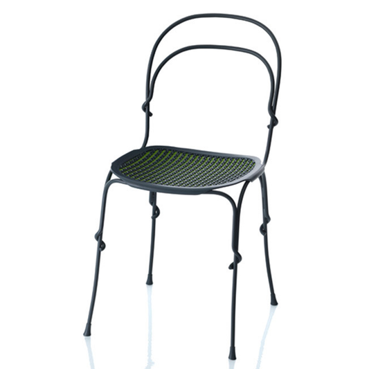 Vigna Chair, Circular Tubular, Grey/Green