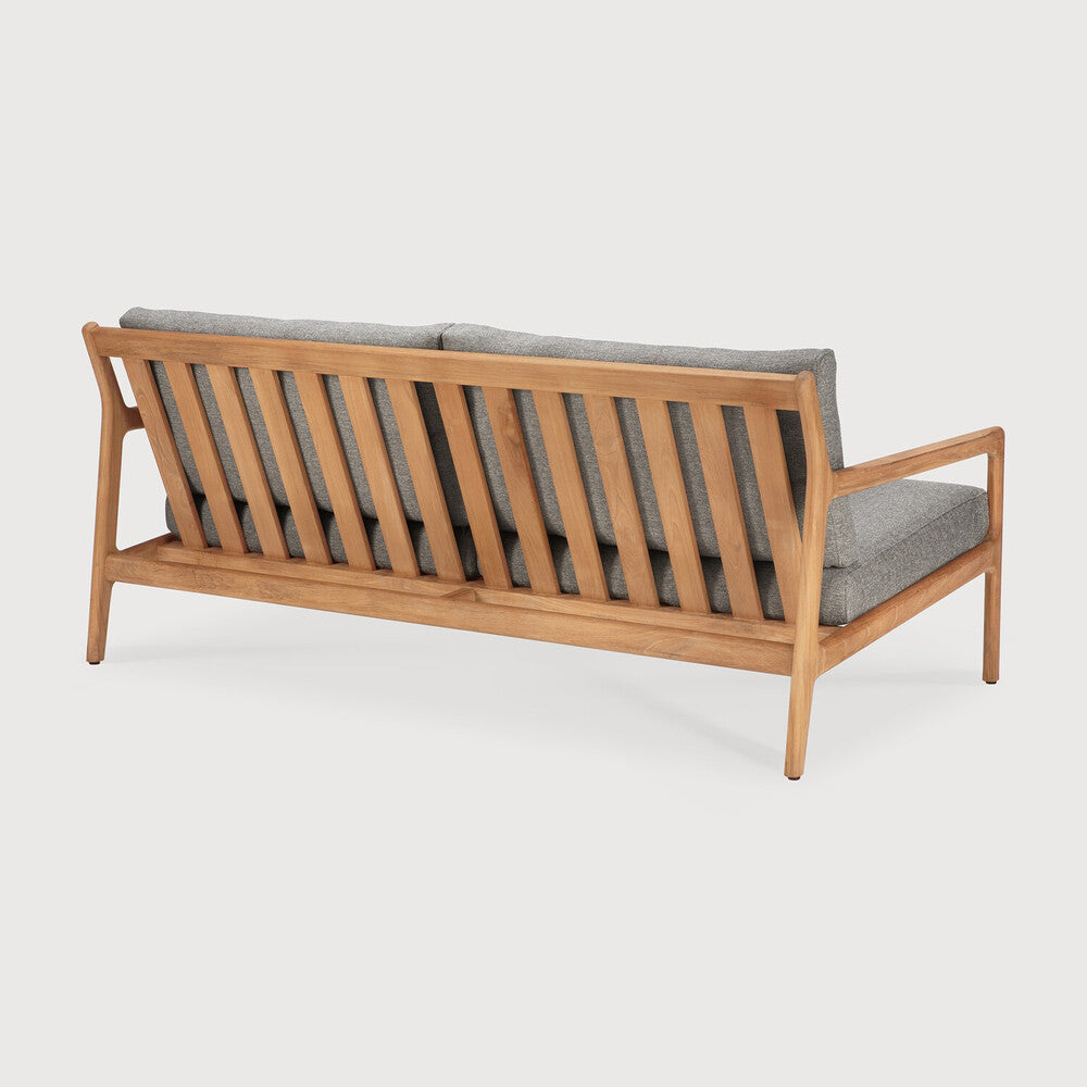 Divano Jack Outdoor 2 Posti Teak con Cuscini Mocha