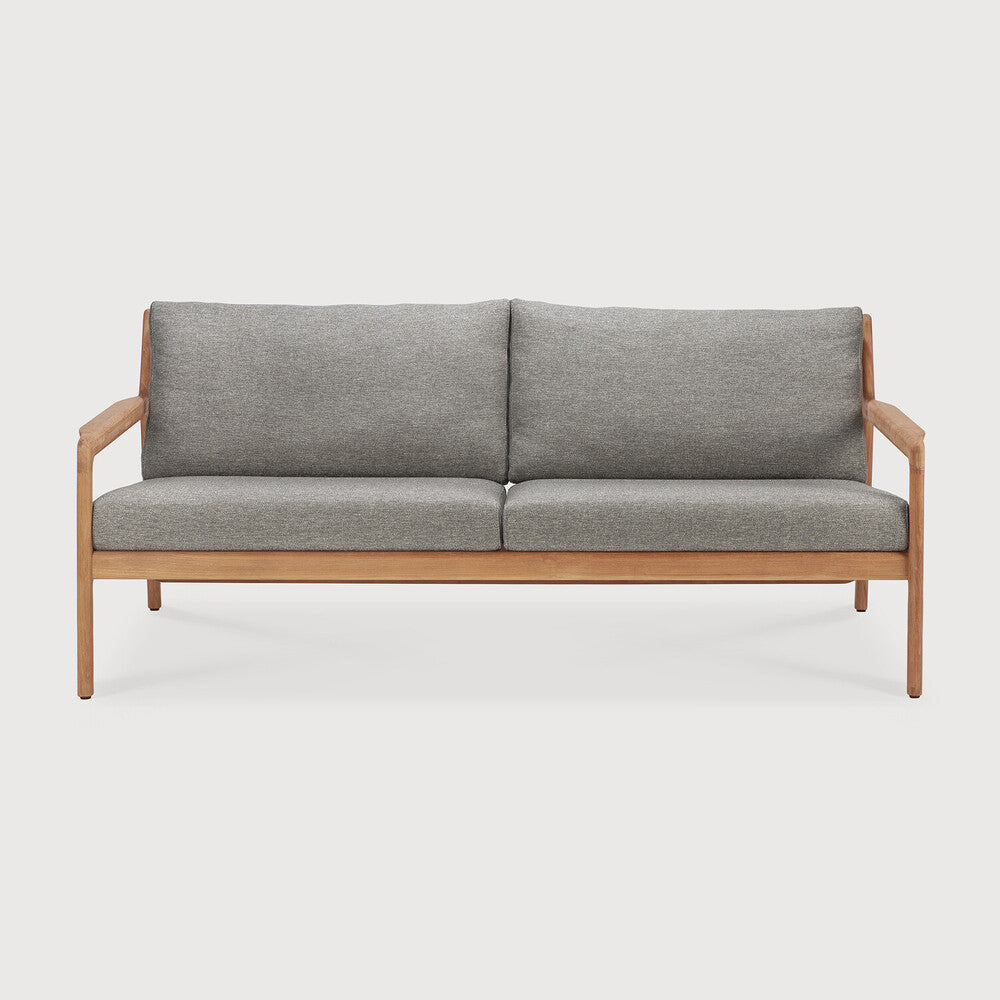 Divano Jack Outdoor 2 Posti Teak con Cuscini Mocha
