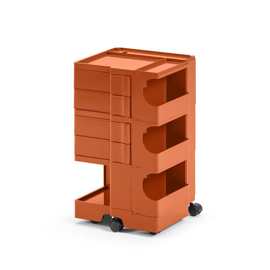 Carrello contenitore Boby, h.73,5 con 4 cassetti, paprika