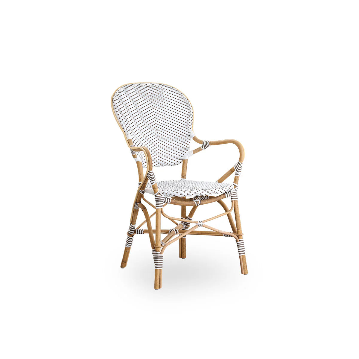 Poltrona Isabell, White, Cappuccino Dot