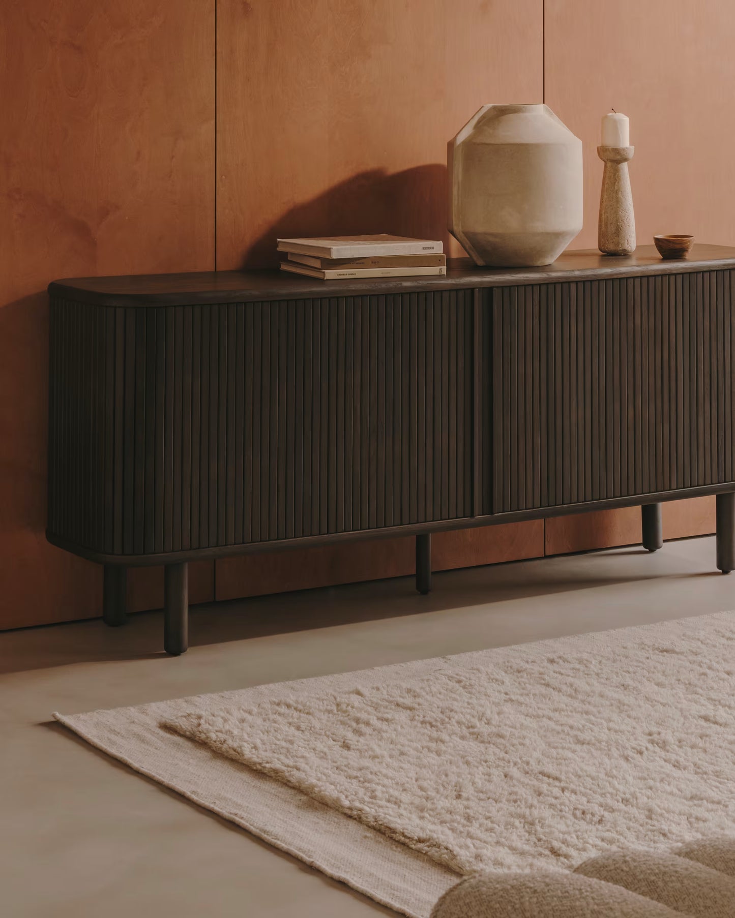 Credenza Mailen, fin. frassino scuro, 2 ante