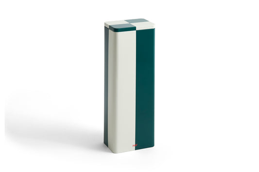 Contenitore, Tin Container Slim, Verde/Bianco Sporco