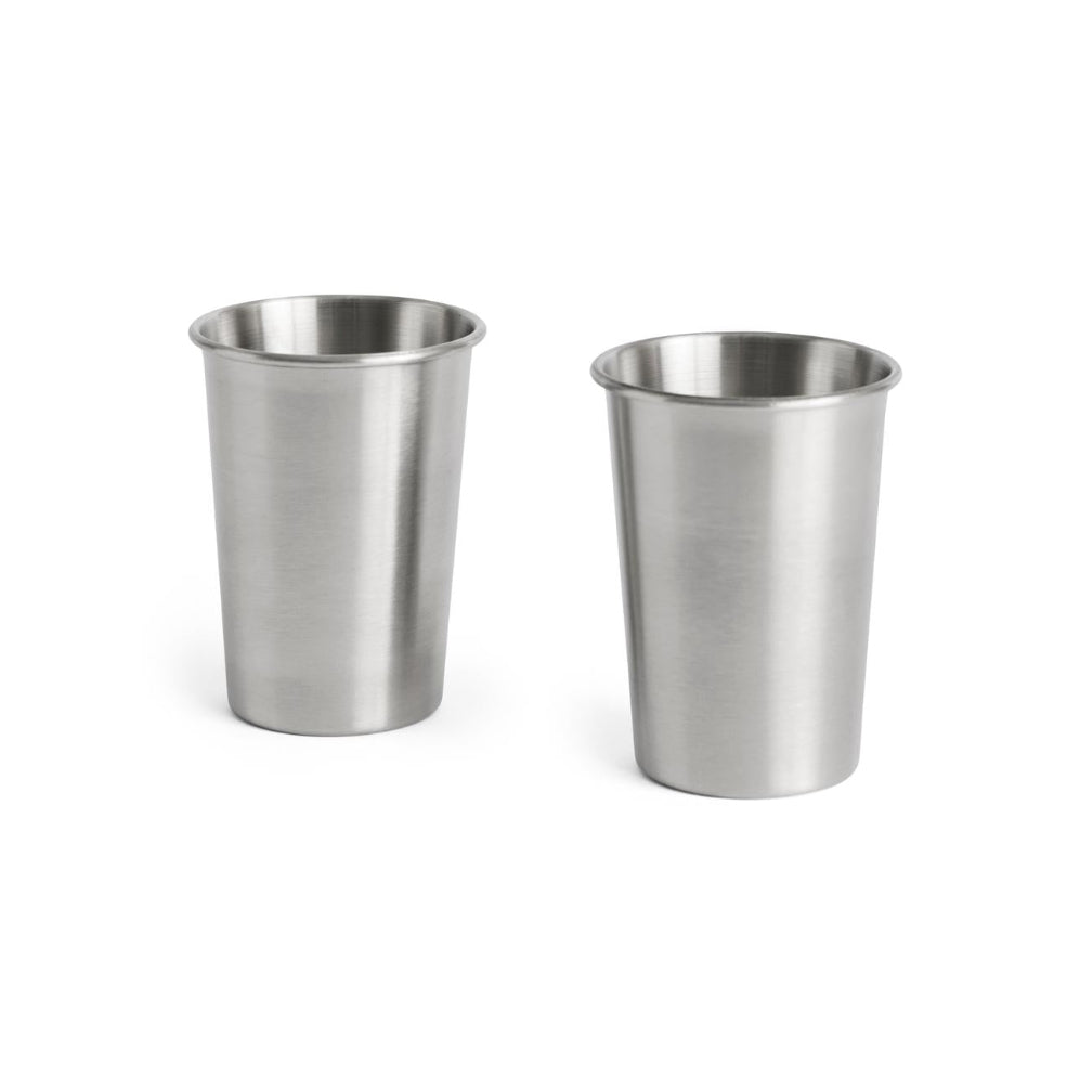 Tazze Outdoor Market by Jasper Morrison, set di 2, in acciaio, medie