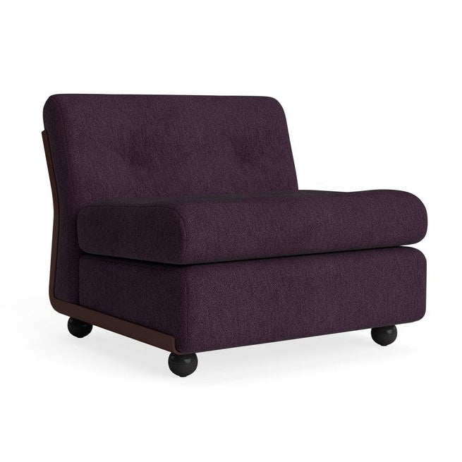Poltrona Amanta, Burgundy, Tessuto Turf Burgundy