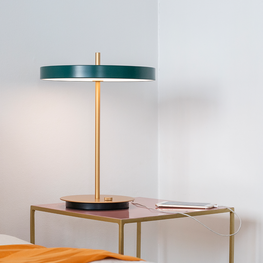 Asteria Table Lamp, Forest Green