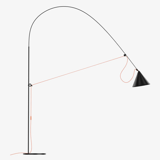Floor Lamp, Ayno XL, Black/Orange