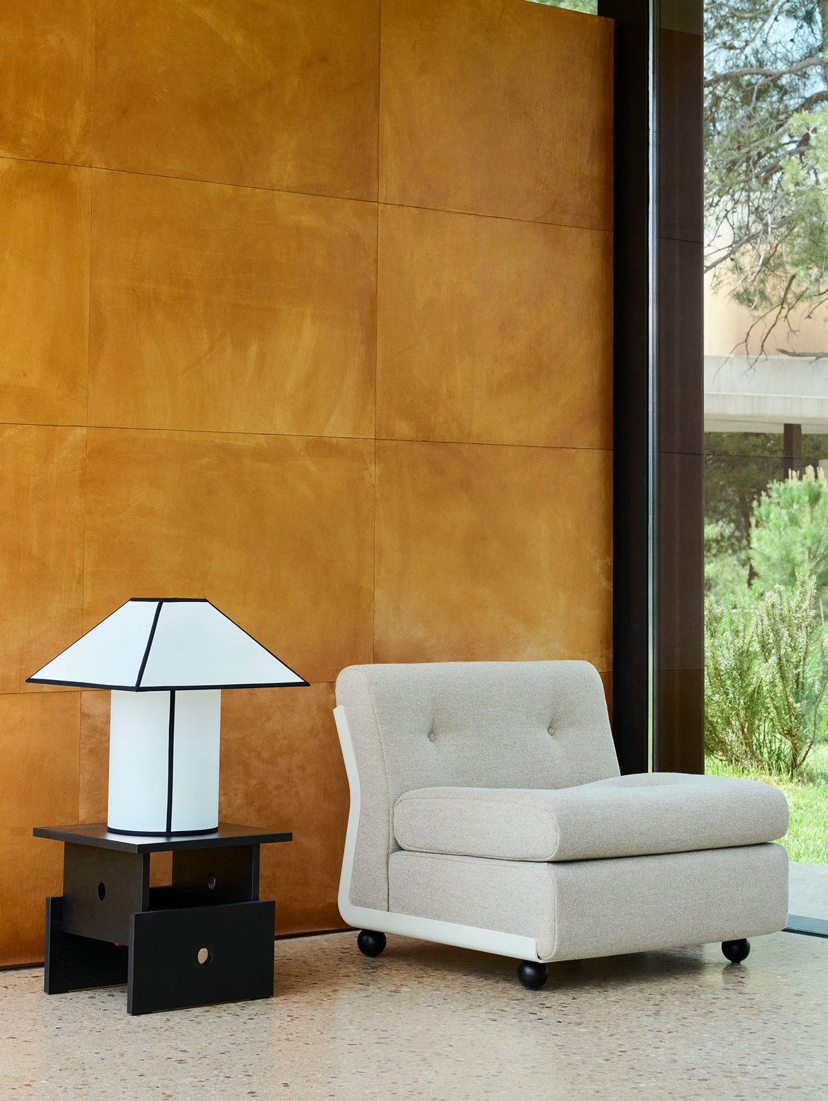 Tavolino Wood Box HAY, rovere laccato nero - ambientazione soggiorno | #color_BLACK LACQUERED OAK