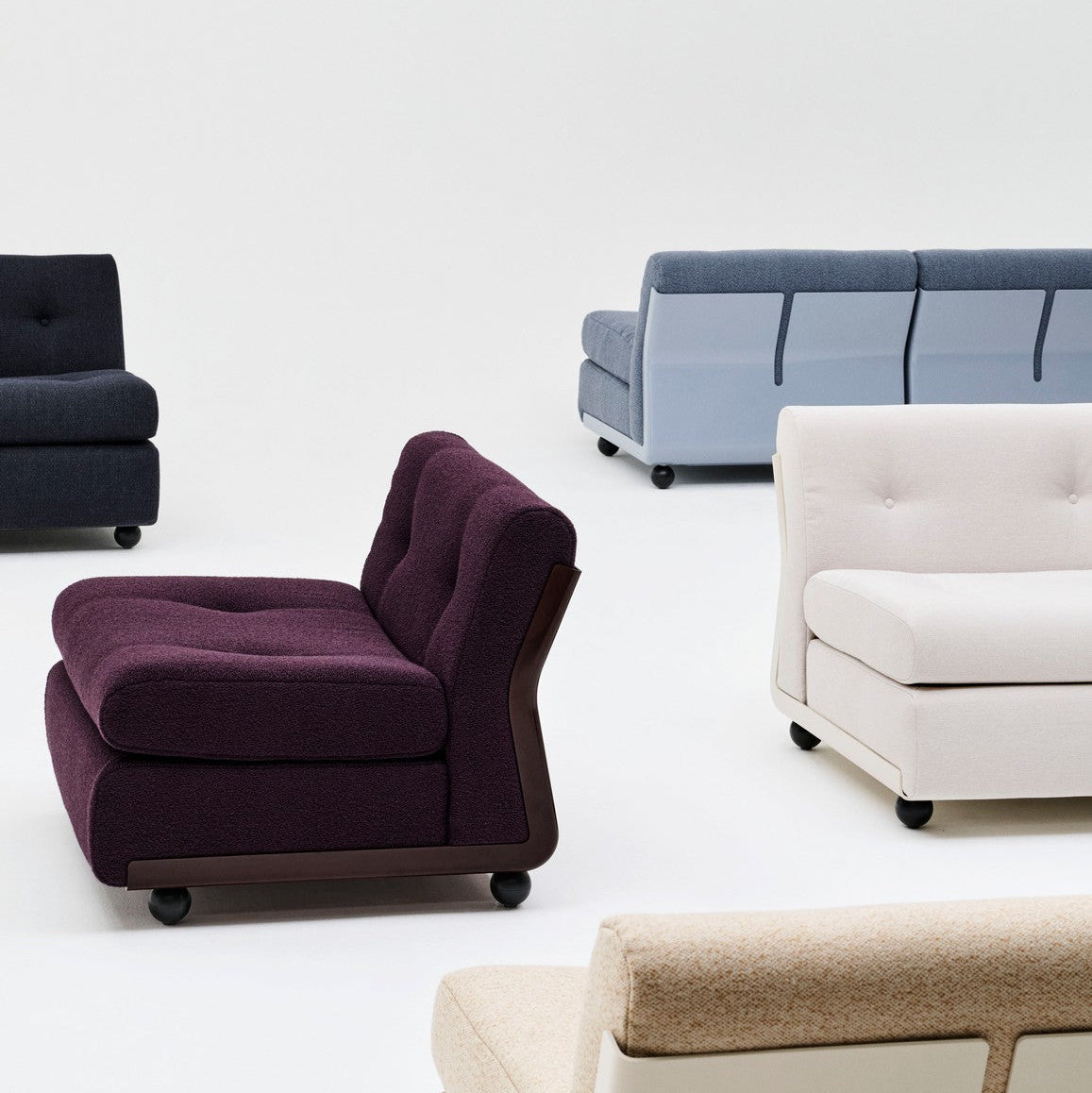 Poltrona Amanta, Burgundy, Tessuto Turf Burgundy