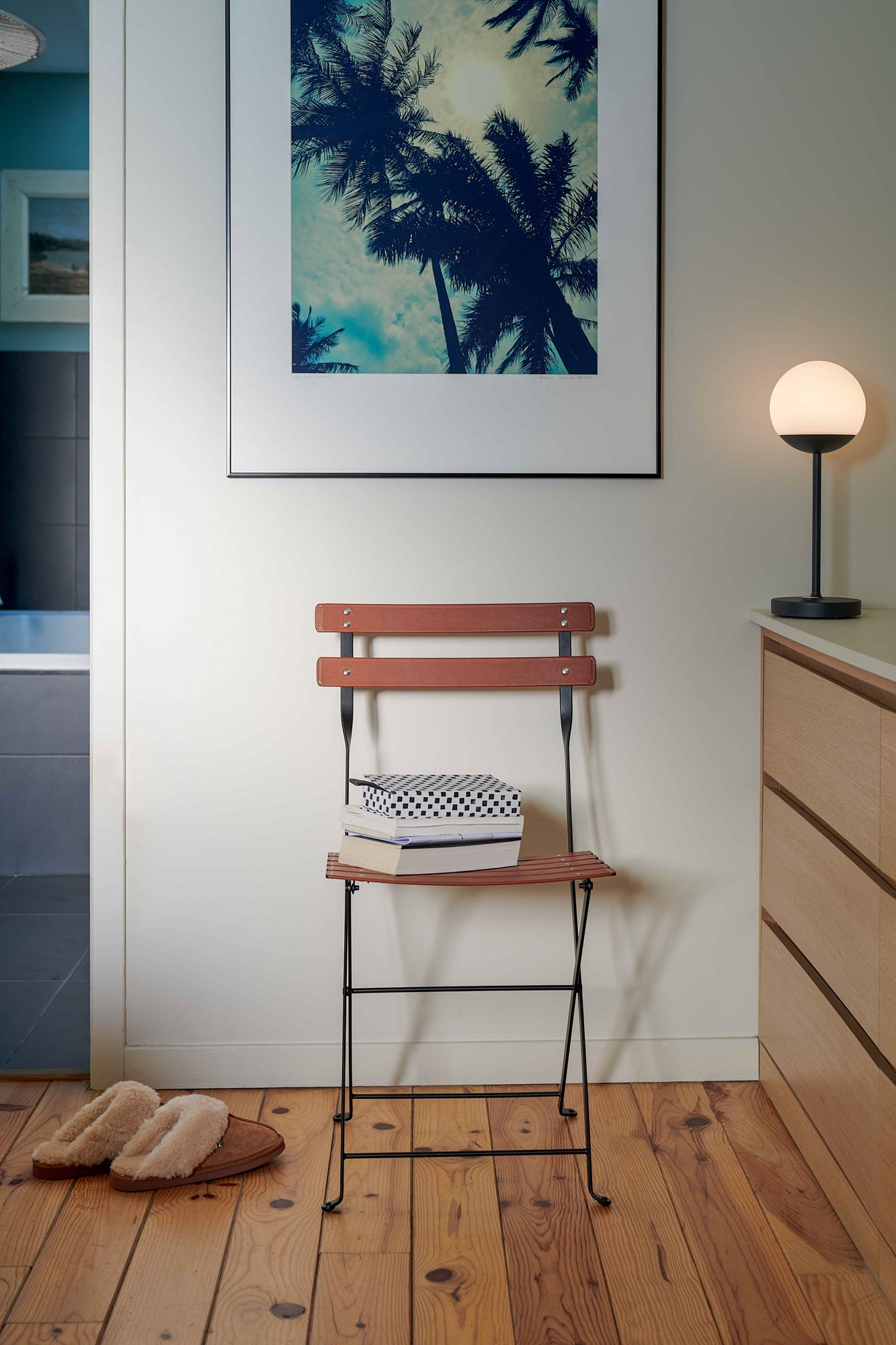 Bistro Folding Chair, Steel