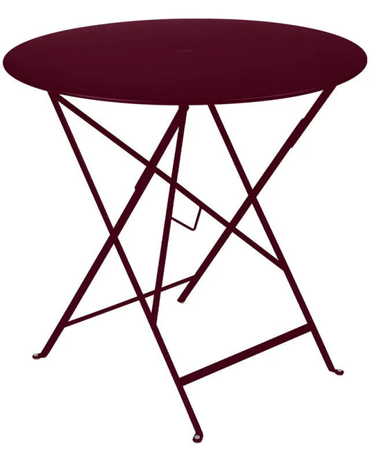 Folding Bistro Table, Ø77, Black Cherry