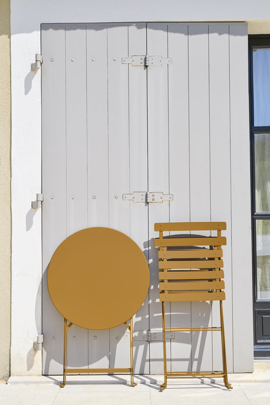Folding Bistro Table, Ø77, Black Cherry