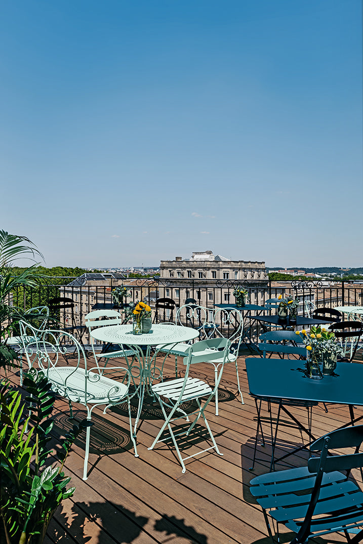 Bistro Folding Chair, Steel