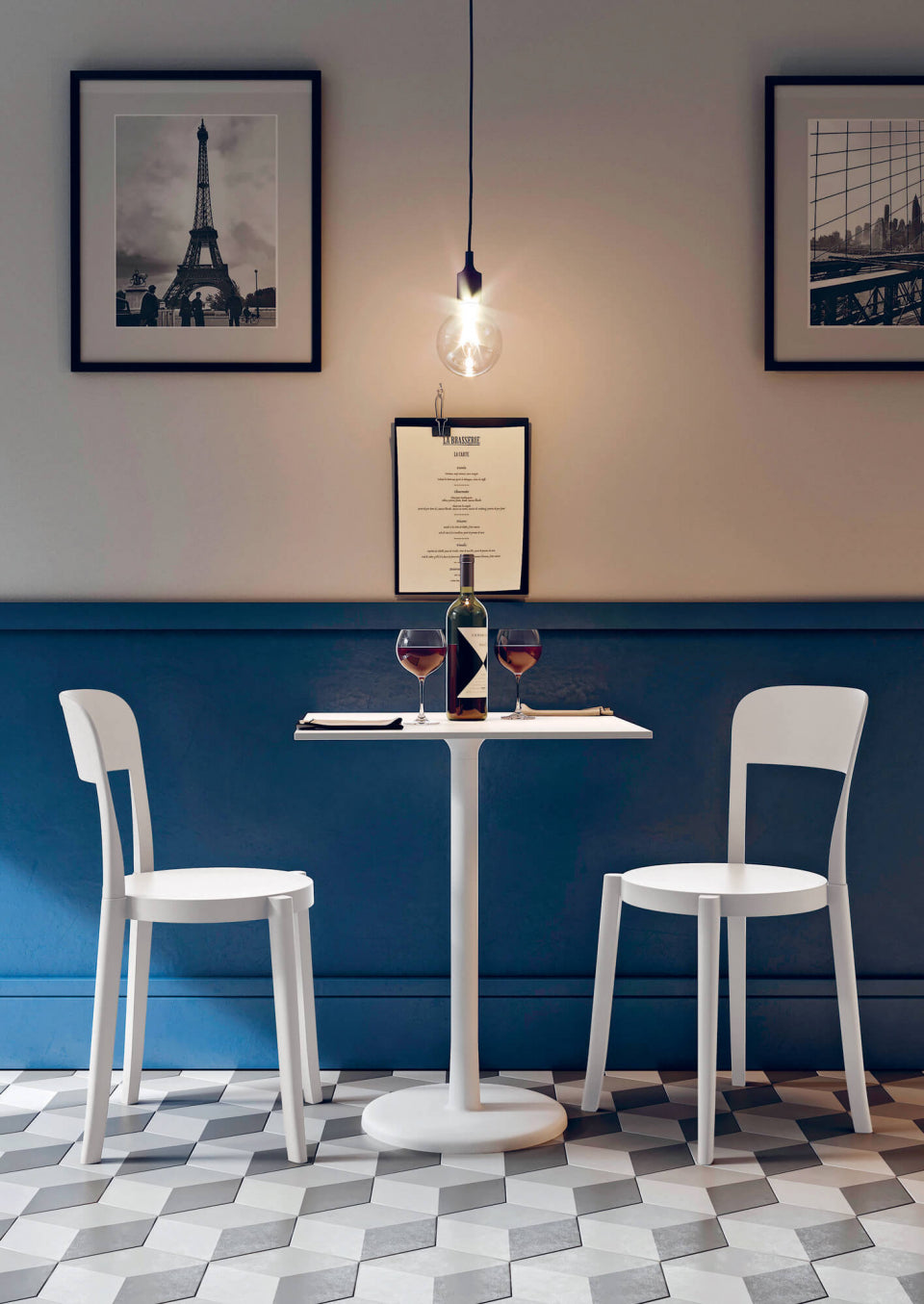 Sedia Torre melanzana