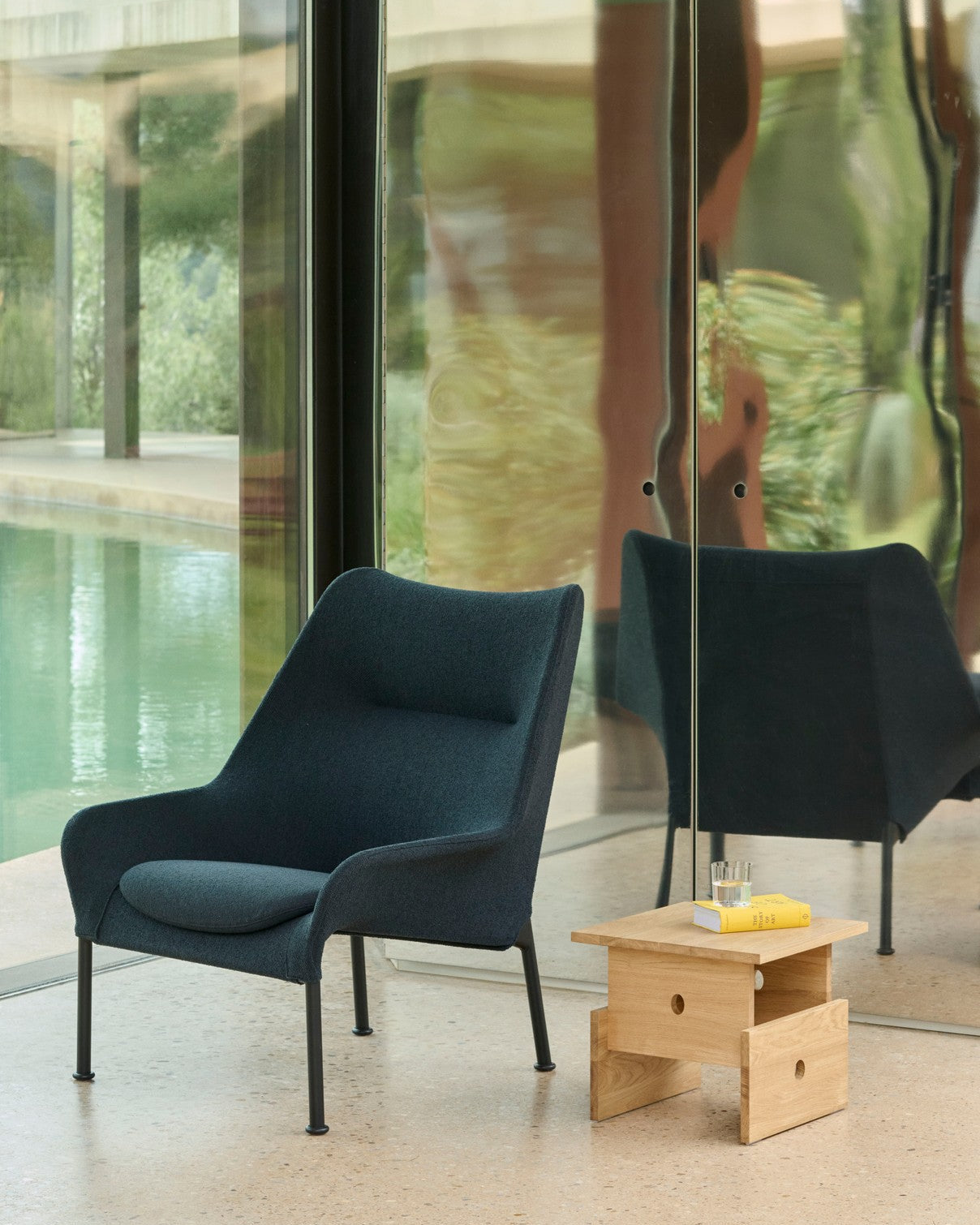 Tavolino Wood Box, Rovere, H35 x L40 x P40