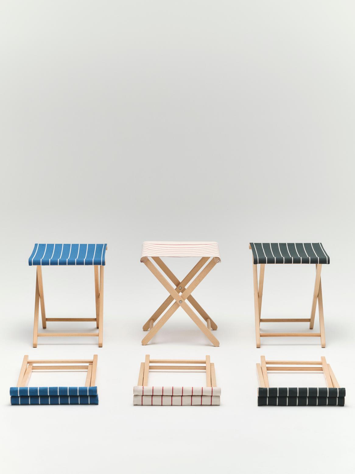 Sgabello pieghevole Outdoor Market by Jasper Morrison, faggio