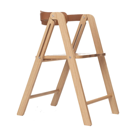 FOLDING CHAIR IKA NUDE STAINED OAK
