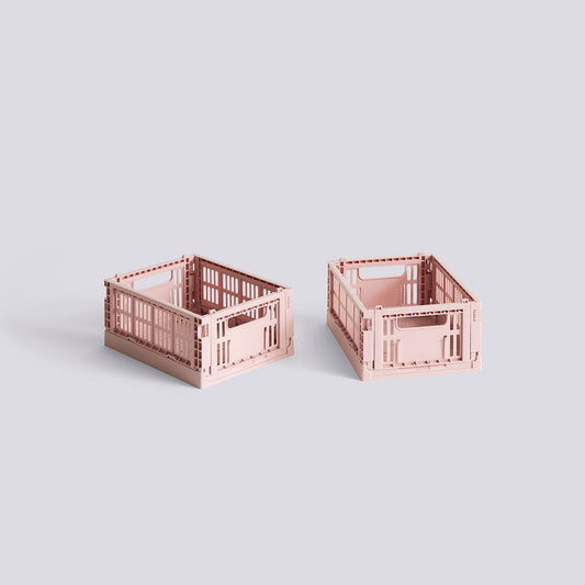 Cassetta Colour Crate mini HAY, set di 2, Blush - packshot | #color_BLUSH