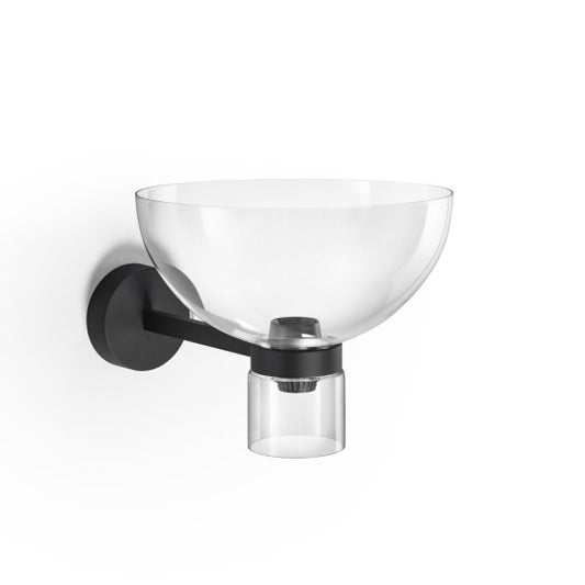 Lampada da parete Nocturne Flos, bowl base nera