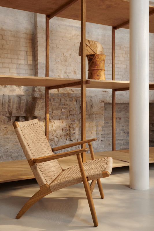CH25 LOUNGE SEATING SED.NATURAL CORD/FIN. ROVERE OLIO