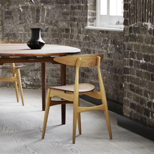 CH33P Chair, Soap Treated Oak, Thor Leather 306