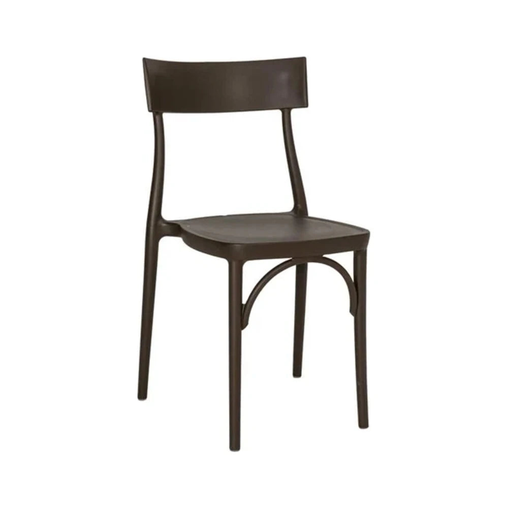 Sedia Milano 2015 Colico, Marrone terra - vista frontale | #color_Marrone Terra