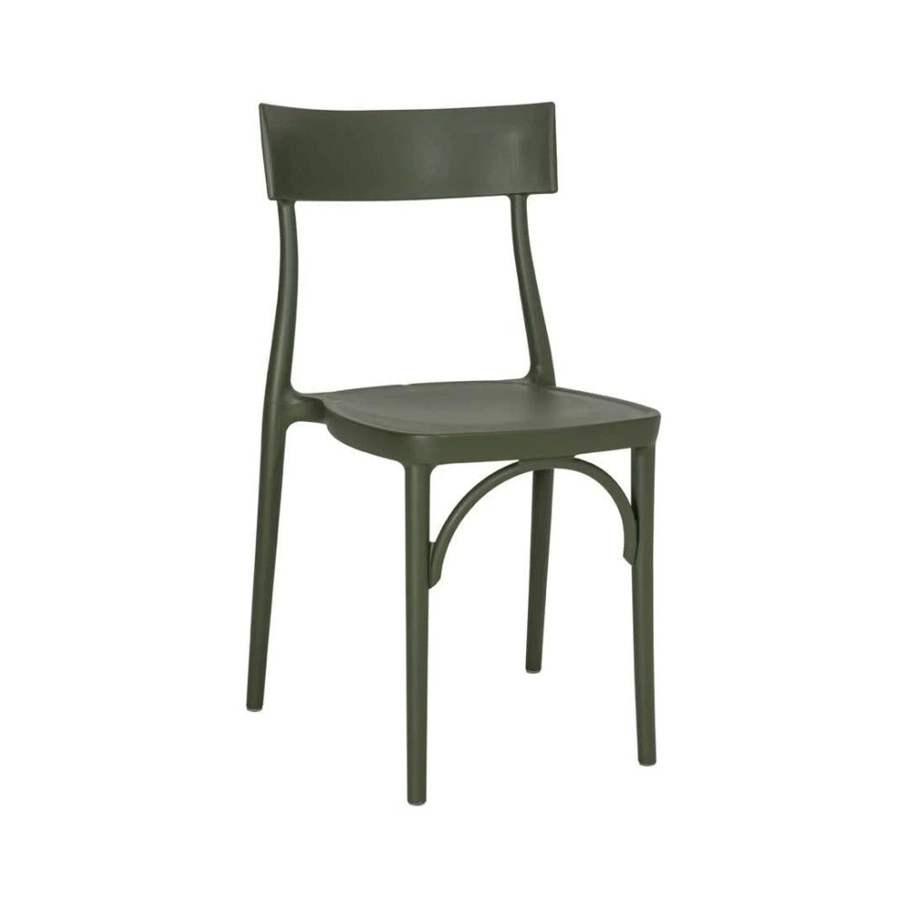 Sedia Milano 2015 Colico, Verde felce - vista frontale | #color_Verde felce