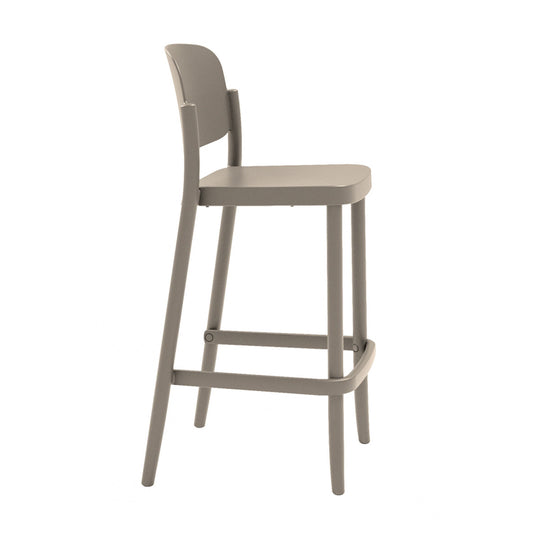 GREY SQUARE STOOL H65 
