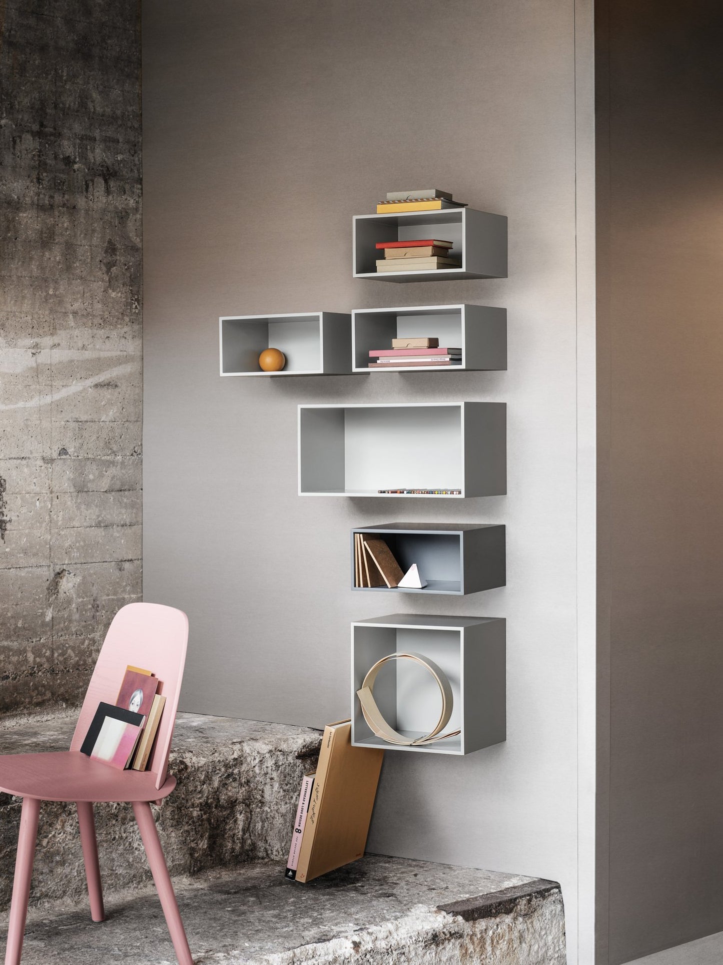 MINI STACKED LARGE LIGHT GREY