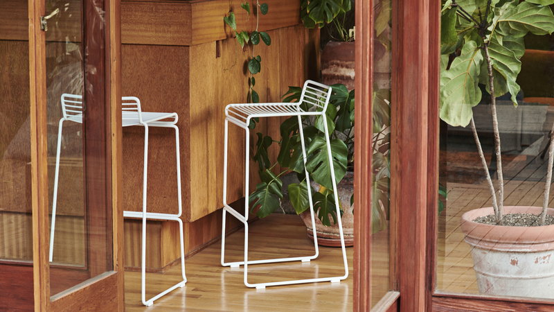 HEE BAR STOOL H65 WHITE