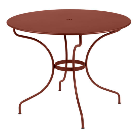 OPERA+ TABLE ø96 RED OCHRE
