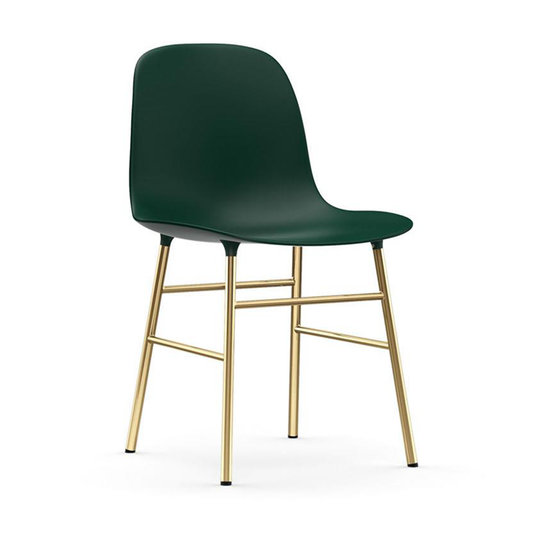 FORM CHAIR BRASS GREEN 