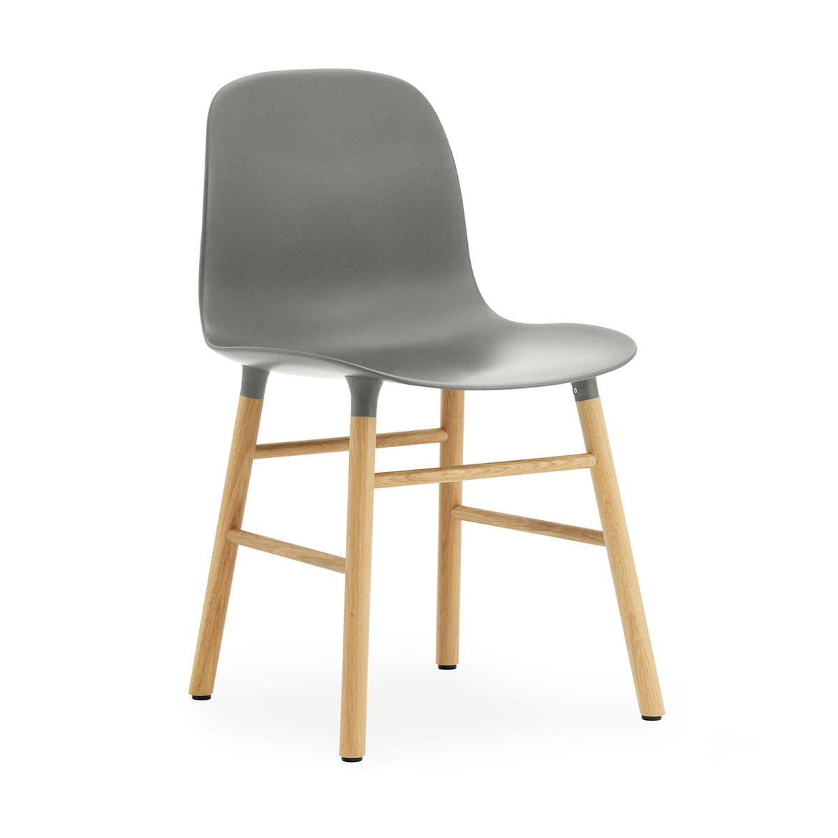 Sedia Form, grigio/rovere
