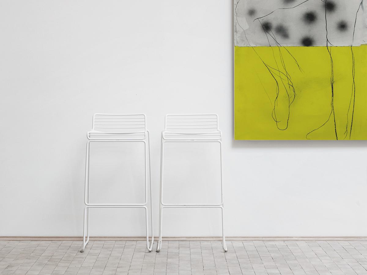 HEE BAR STOOL H65 WHITE